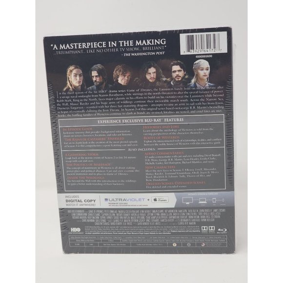 New Complete Season 3 Game Of Thrones Blue Ray DVDs Mini Funko Pop Samwell Tarly - Picture 3 of 10